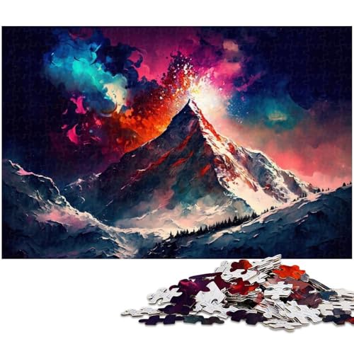 1000-teiliges Puzzle für Erwachsene, farbenfrohe verschneite Berge, Puzzle für Erwachsene, Holzpuzzle, Lernspiel, Größe 50 x 75 cm 1000-teiliges Puzzle für Erwachsene, farbenfrohe verschneite Berge, Puzzle für Erwachsene, Holzpuzzle, Lernspiel, Größe 50 x 75 cm von LLONGKT