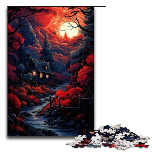 1000-teiliges Puzzle für Erwachsene, farbenfrohes Alien-Landschaftspuzzle für Erwachsene, Holzpuzzle, Lernspiel, Herausforderungsspielzeug, Größe 50 x 75 cm 1000-teiliges Puzzle für Erwachsene, farbenfrohes Alien-Landschaftspuzzle für Erwachsene, Holzpuzzle, Lernspiel, Herausforderungsspielzeug, Größe 50 x 75 cm von LLONGKT