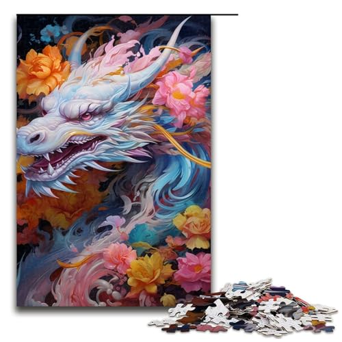 1000-teiliges Puzzle für Erwachsene, farbenfrohes Drachen-Quizspiel, anspruchsvoll zu vervollständigen, Aber unterhaltsam und humorvoll, Größe 50 x 75 cm 1000-teiliges Puzzle für Erwachsene, farbenfrohes Drachen-Quizspiel, anspruchsvoll zu vervollständigen, Aber unterhaltsam und humorvoll, Größe 50 x 75 cm von LLONGKT