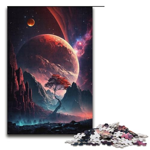 1000-teiliges Puzzle für Erwachsene, farbenfrohes Planeten-Berge-Puzzle, Geschenke, Weihnachtswunschliste mit Weihnachtsmann, Größe 38 x 26 cm 1000-teiliges Puzzle für Erwachsene, farbenfrohes Planeten-Berge-Puzzle, Geschenke, Weihnachtswunschliste mit Weihnachtsmann, Größe 38 x 26 cm von LLONGKT