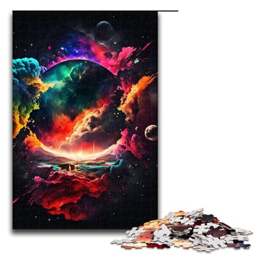 1000-teiliges Puzzle für Erwachsene, farbenfrohes Universum-Mal-Puzzle, lustige Familienspiele, Familienspiel zum Stressabbau, schwierige Herausforderung, Puzzlegröße 50 x 75 cm 1000-teiliges Puzzle für Erwachsene, farbenfrohes Universum-Mal-Puzzle, lustige Familienspiele, Familienspiel zum Stressabbau, schwierige Herausforderung, Puzzlegröße 50 x 75 cm von LLONGKT