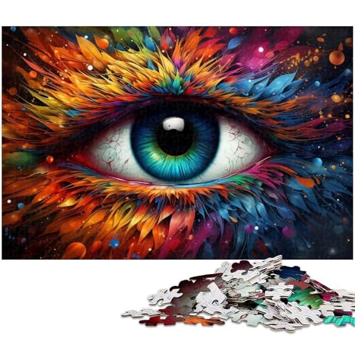 1000-teiliges Puzzle für Erwachsene, farbenfrohes psychedelisches Phönixaugen-Puzzle für Lernspiele, Herausforderungsspielzeug, EIN Kunstwerk, Größe 38 x 26 cm 1000-teiliges Puzzle für Erwachsene, farbenfrohes psychedelisches Phönixaugen-Puzzle für Lernspiele, Herausforderungsspielzeug, EIN Kunstwerk, Größe 38 x 26 cm von LLONGKT