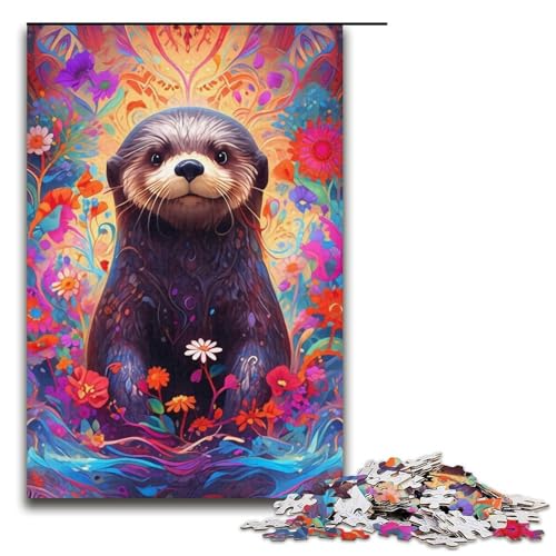 1000-teiliges Puzzle für Erwachsene, farbiges Otter-Denkspiel, ganze Familie, Größe 38 x 26 cm 1000-teiliges Puzzle für Erwachsene, farbiges Otter-Denkspiel, ganze Familie, Größe 38 x 26 cm von LLONGKT
