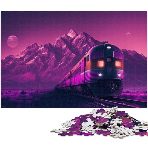 1000-teiliges Puzzle für Erwachsene, magischer Zug, Lernspielzeug, Stressabbau, schwierige Herausforderung, Größe 50 x 75 cm 1000-teiliges Puzzle für Erwachsene, magischer Zug, Lernspielzeug, Stressabbau, schwierige Herausforderung, Größe 50 x 75 cm von LLONGKT