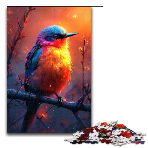 1000-teiliges Puzzle für Erwachsene, schönes Vogel-Quizspiel, anspruchsvoll zu vervollständigen, Aber lustig und humorvoll, Größe 50 x 75 cm von LLONGKT