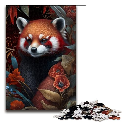 1000-teiliges Puzzle für Erwachsene, wunderschöne rote Panda-Puzzles, Geschenke, einzigartige Geburtstagsgeschenke für Teenager ab 14 Jahren, Größe 50 x 75 cm 1000-teiliges Puzzle für Erwachsene, wunderschöne rote Panda-Puzzles, Geschenke, einzigartige Geburtstagsgeschenke für Teenager ab 14 Jahren, Größe 50 x 75 cm von LLONGKT
