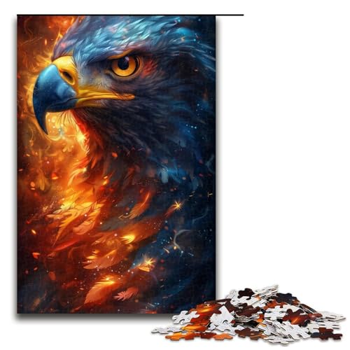 1000-teiliges Puzzle für Erwachsene, wunderschönes Adler-Puzzle für Lernspiele, Herausforderungsspielzeug, Geschenke für Freunde und Familie (Größe 50 x 75 cm) von LLONGKT