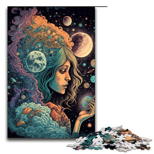 1000-teiliges Puzzle für Erwachsene „Cosmic High“, Mustermontage, ganze Familie, Größe 50 x 75 cm von LLONGKT