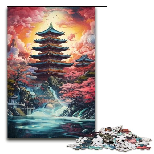 1000-teiliges Puzzle für Erwachsene im japanischen Stil, Lernspiel, Herausforderungsspielzeug, Lernspiel für Geburtstag, Weihnachten, Größe 50 x 75 cm 1000-teiliges Puzzle für Erwachsene im japanischen Stil, Lernspiel, Herausforderungsspielzeug, Lernspiel für Geburtstag, Weihnachten, Größe 50 x 75 cm von LLONGKT