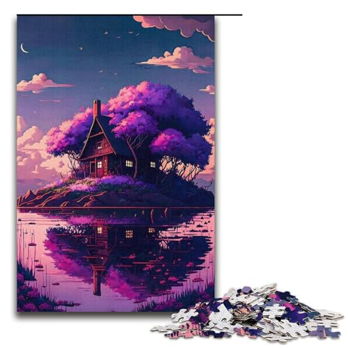 1000-teiliges Puzzle für Erwachsene im japanischen Stil, Lernspiele, Wichtelgeschenke für Teenager ab 14 Jahren (Größe 38 x 26 cm) von LLONGKT
