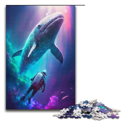 1000-teiliges Puzzle für Erwachsene. Großartiges Wal-Denkspiel, ganze Familie, Größe 38 x 26 cm 1000-teiliges Puzzle für Erwachsene. Großartiges Wal-Denkspiel, ganze Familie, Größe 38 x 26 cm von LLONGKT