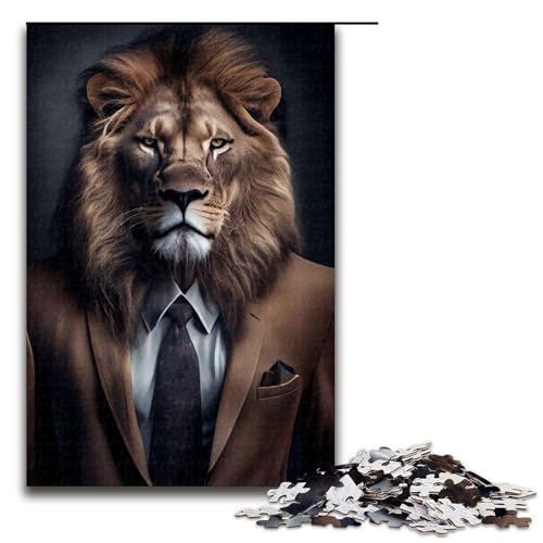 1000-teiliges Puzzle im Löwenkostüm, Holzpuzzle, Lernspielzeug, Familienspiele, Größe 50 x 75 cm 1000-teiliges Puzzle im Löwenkostüm, Holzpuzzle, Lernspielzeug, Familienspiele, Größe 50 x 75 cm von LLONGKT