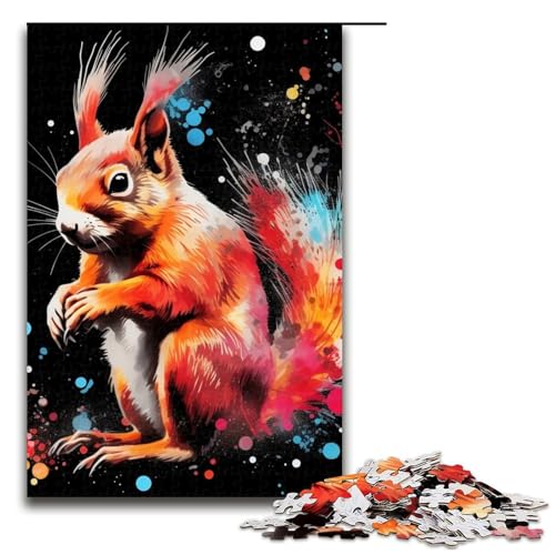 1000-teiliges Puzzle mit Galaxien und Eichhörnchen für Erwachsene, Lernspiel, herausforderndes Spielzeug für die Heimdekoration, Größe 50 x 75 cm 1000-teiliges Puzzle mit Galaxien und Eichhörnchen für Erwachsene, Lernspiel, herausforderndes Spielzeug für die Heimdekoration, Größe 50 x 75 cm von LLONGKT