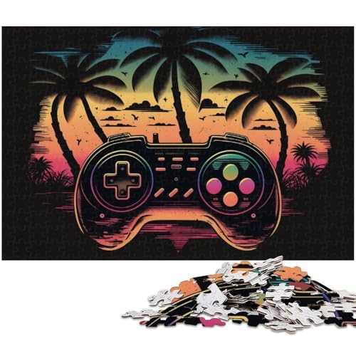 1000-teiliges Puzzle mit Neonlandschaft, Puzzle für Erwachsene, Holzpuzzle, Lernspiel, Größe 50 x 75 cm 1000-teiliges Puzzle mit Neonlandschaft, Puzzle für Erwachsene, Holzpuzzle, Lernspiel, Größe 50 x 75 cm von LLONGKT