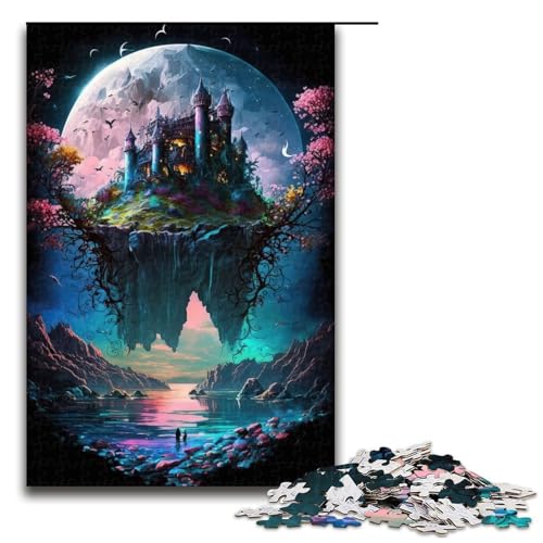 1000-teiliges Puzzle mit Schlossmotiv, Holzpuzzle, pädagogisches Spielzeug zum Stressabbau, Größe 50 x 75 cm 1000-teiliges Puzzle mit Schlossmotiv, Holzpuzzle, pädagogisches Spielzeug zum Stressabbau, Größe 50 x 75 cm von LLONGKT
