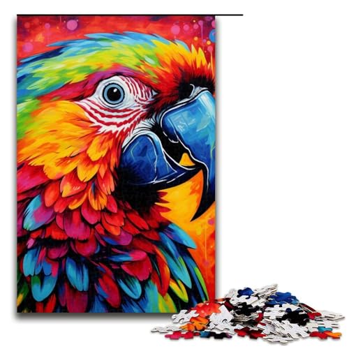1000-teiliges Puzzle mit Tieren, Vögeln, Papageien, für Erwachsene, Lernspiel, Herausforderung, Spielzeug, Kunstwerk, Geschenk, Größe 50 x 75 cm 1000-teiliges Puzzle mit Tieren, Vögeln, Papageien, für Erwachsene, Lernspiel, Herausforderung, Spielzeug, Kunstwerk, Geschenk, Größe 50 x 75 cm von LLONGKT