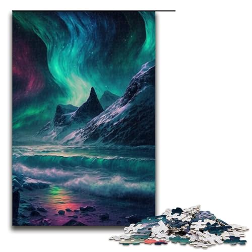 1000-teiliges Puzzle mit außerirdischer Planetenlandschaft, Holzpuzzle, pädagogisches Spielzeug zum Stressabbau, Größe 50 x 75 cm 1000-teiliges Puzzle mit außerirdischer Planetenlandschaft, Holzpuzzle, pädagogisches Spielzeug zum Stressabbau, Größe 50 x 75 cm von LLONGKT