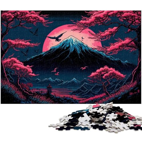 1000-teiliges Puzzle mit dem Berg Fuji, für Erwachsene, Holzpuzzle, Heimkunstdekor, Größe 50 x 75 cm 1000-teiliges Puzzle mit dem Berg Fuji, für Erwachsene, Holzpuzzle, Heimkunstdekor, Größe 50 x 75 cm von LLONGKT