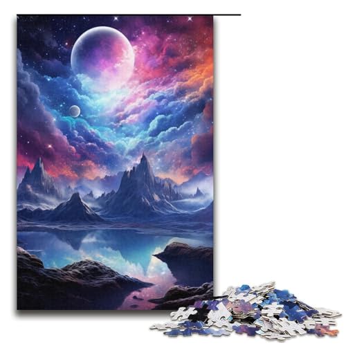 1000-teiliges Puzzle mit japanischen Landschaften und Bergen für Erwachsene, Papppuzzle, Heimdekoration, Größe 38 x 26 cm von LLONGKT