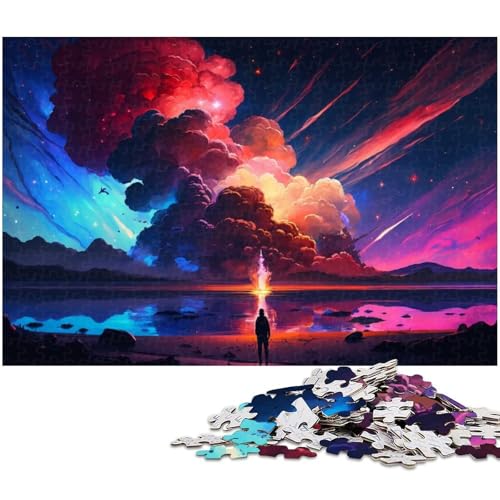 1000-teiliges Puzzlespiel „Wolkenexplosion“ für Erwachsene, Papppuzzle, Spielzeug, Wanddekoration, Größe 38 x 26 cm von LLONGKT