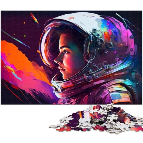 1000-teiliges Puzzlespiel Astronauten-Puzzle für Erwachsene, Holzpuzzle, Spielzeug, Wanddekoration, Größe 50 x 75 cm 1000-teiliges Puzzlespiel Astronauten-Puzzle für Erwachsene, Holzpuzzle, Spielzeug, Wanddekoration, Größe 50 x 75 cm von LLONGKT