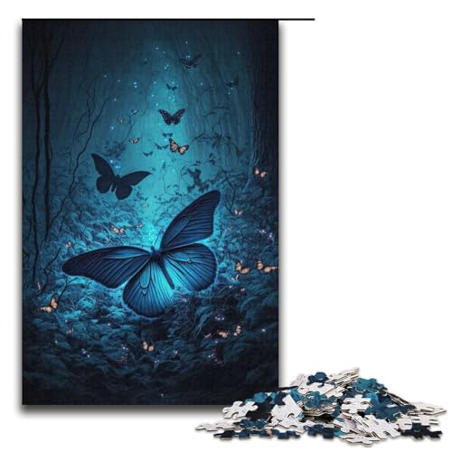 1000-teiliges Schmetterlings-Puzzle, Kartonpuzzle, pädagogisches Spielzeug zum Stressabbau, Größe 38 x 26 cm 1000-teiliges Schmetterlings-Puzzle, Kartonpuzzle, pädagogisches Spielzeug zum Stressabbau, Größe 38 x 26 cm von LLONGKT