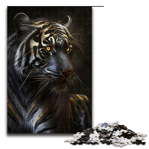 1000-teiliges Tiger-Puzzle, Holzpuzzle, Lernspielzeug, Familienspiele, Größe 50 x 75 cm 1000-teiliges Tiger-Puzzle, Holzpuzzle, Lernspielzeug, Familienspiele, Größe 50 x 75 cm von LLONGKT