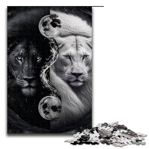 1000-teiliges Tiger-Puzzle, Holzpuzzle, pädagogisches Spielzeug zum Stressabbau, Größe 50 x 75 cm 1000-teiliges Tiger-Puzzle, Holzpuzzle, pädagogisches Spielzeug zum Stressabbau, Größe 50 x 75 cm von LLONGKT