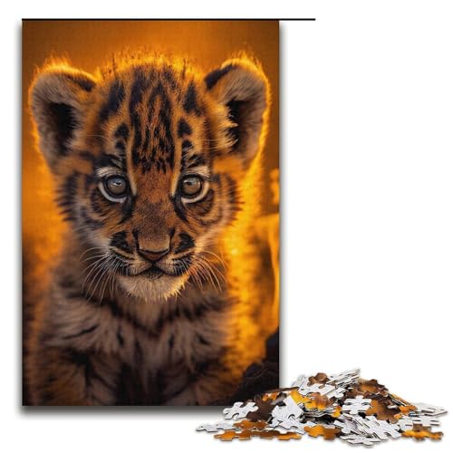 1000-teiliges Tiger-Puzzle für Erwachsene, Lernspiel, Herausforderung, Spielzeug, Kunstwerk, Geschenk, Größe 38 x 26 cm 1000-teiliges Tiger-Puzzle für Erwachsene, Lernspiel, Herausforderung, Spielzeug, Kunstwerk, Geschenk, Größe 38 x 26 cm von LLONGKT