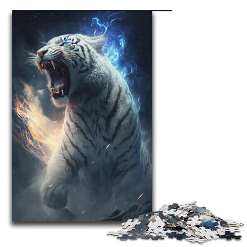 1000-teiliges Tiger-Puzzle für Erwachsene, Lernspiel, Herausforderung, Spielzeug, Kunstwerk, Geschenk, Größe 38 x 26 cm 1000-teiliges Tiger-Puzzle für Erwachsene, Lernspiel, Herausforderung, Spielzeug, Kunstwerk, Geschenk, Größe 38 x 26 cm von LLONGKT