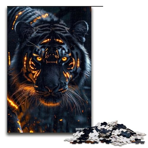 1000-teiliges Tiger-Puzzle für Teenager, Holzpuzzle, Lernspiel für Erwachsene, Größe 50 x 75 cm 1000-teiliges Tiger-Puzzle für Teenager, Holzpuzzle, Lernspiel für Erwachsene, Größe 50 x 75 cm von LLONGKT