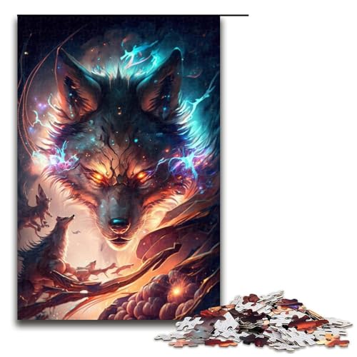 1000-teiliges Wolf-Puzzle für Erwachsene, Holzpuzzle, Heimdekoration, Größe 50 x 75 cm 1000-teiliges Wolf-Puzzle für Erwachsene, Holzpuzzle, Heimdekoration, Größe 50 x 75 cm von LLONGKT
