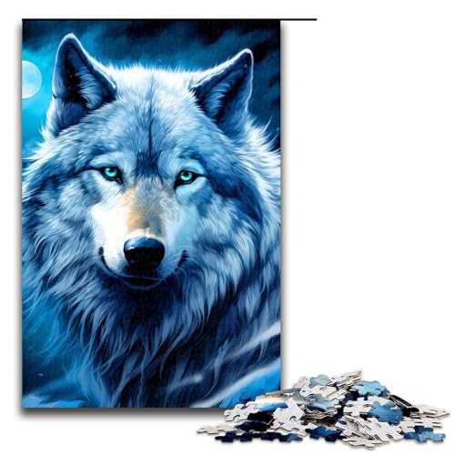 1000-teiliges Wolf-Puzzle für Erwachsene, Holzpuzzle, Heimdekoration, Größe 50 x 75 cm 1000-teiliges Wolf-Puzzle für Erwachsene, Holzpuzzle, Heimdekoration, Größe 50 x 75 cm von LLONGKT