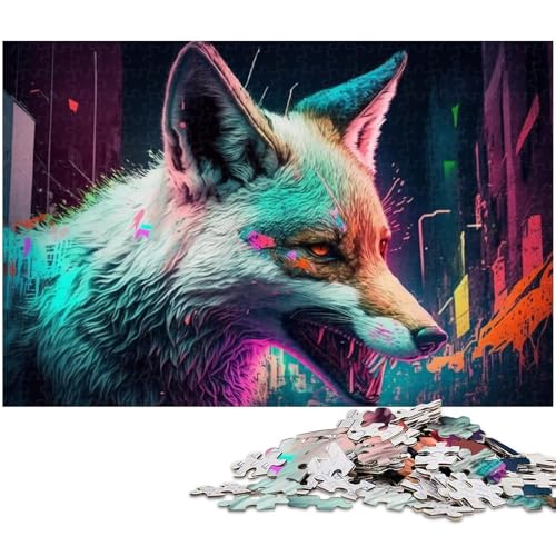 Anspruchsvolles, schwieriges Puzzle, magisches Tier-Wolf-Puzzle, 1000 Teile, für Erwachsene, perfekte Dekoration für Teenager ab 14 Jahren, Größe 50 x 75 cm Anspruchsvolles, schwieriges Puzzle, magisches Tier-Wolf-Puzzle, 1000 Teile, für Erwachsene, perfekte Dekoration für Teenager ab 14 Jahren, Größe 50 x 75 cm von LLONGKT