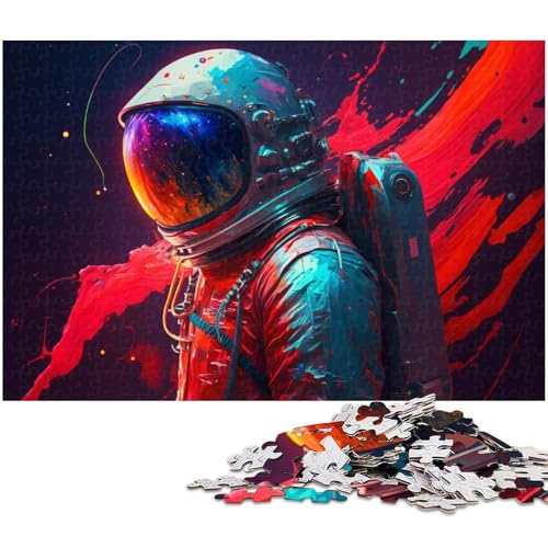 Astronauten-Puzzle für Erwachsene, 1000 Teile, Unmögliches Puzzle für Teenager ab 14 Jahren, Größe 50 x 75 cm von LLONGKT