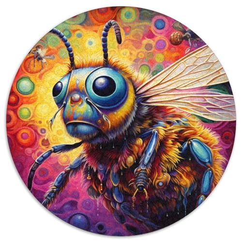 Bienenpuzzle für Erwachsene, 1000 Teile, pädagogisches Denkspiel, künstlerische Heim- und Bürodekoration, ab 14 Jahren (67,5 x 67,5 cm) von LLONGKT