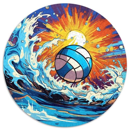 Buntes Beachvolleyball-Puzzle aus Karton für Erwachsene, 1000 Teile, interaktives Familienspiel, Gehirn-Herausforderung, Lernspielzeug (67,5 x 67,5 cm) von LLONGKT