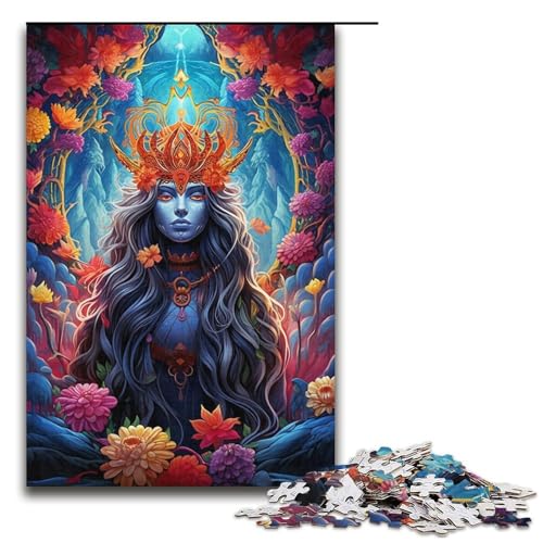 Buntes Puzzle mit mystischen Figuren für Erwachsene, 1000 Teile, zur Verbesserung des Gedächtnisses, geeignet für Kinder und Jugendliche ab 14 Jahren (Größe 38 x 26 cm) von LLONGKT