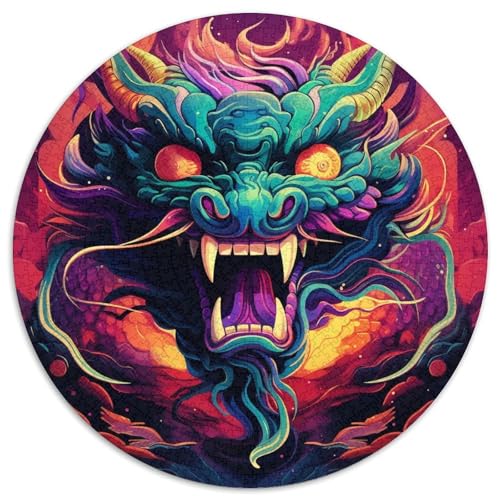 Cartoon-Monster-Puzzle für Erwachsene, 1000-teiliges Puzzle, anspruchsvolles Denkspiel für Teenager, Spaß für den Spieleabend mit der Familie (Größe 67,5 x 67,5 cm) von LLONGKT