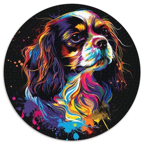 Cocker Spaniel-Puzzle für Erwachsene, 1000 Teile, pädagogisches Denkspiel, künstlerische Heim- und Bürodekoration, ab 14 Jahren (67,5 x 67,5 cm) von LLONGKT