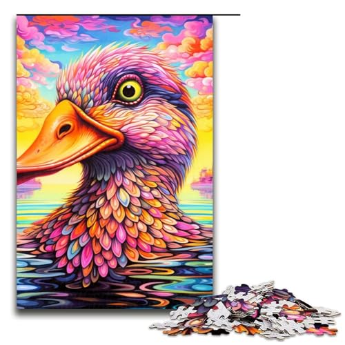 Color Duck Puzzle für Erwachsene, 1000 Teile, Puzzlespiel für Jugendliche ab 14 Jahren, Größe 50 x 75 cm von LLONGKT