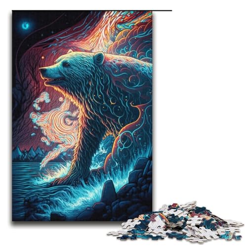 Eisbär-Puzzle mit 1000 Teilen für Erwachsene, Familienaktivitätspuzzle, lustiges Geschenk für Teenager ab 14 Jahren, Größe 38 x 26 cm Eisbär-Puzzle mit 1000 Teilen für Erwachsene, Familienaktivitätspuzzle, lustiges Geschenk für Teenager ab 14 Jahren, Größe 38 x 26 cm von LLONGKT