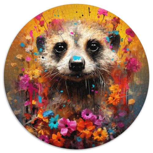 Erdmännchen-Puzzle für Erwachsene, 1000 Teile, Geburtstagsgeschenkidee für Erwachsene, anspruchsvolles Denkspiel (67,5 x 67,5 cm) von LLONGKT