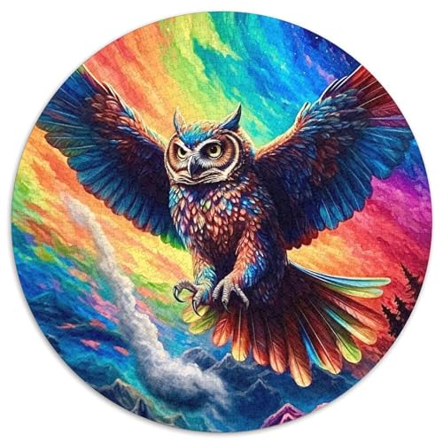 Eulen-Puzzle für Erwachsene, 1000 Teile, Geburtstagsgeschenkidee für Erwachsene, anspruchsvolles Denkspiel (67,5 x 67,5 cm) von LLONGKT
