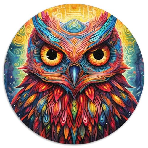 Eulen-Puzzle für Erwachsene, 1000 Teile, Geburtstagsgeschenkidee für Erwachsene, anspruchsvolles Denkspiel (67,5 x 67,5 cm) von LLONGKT