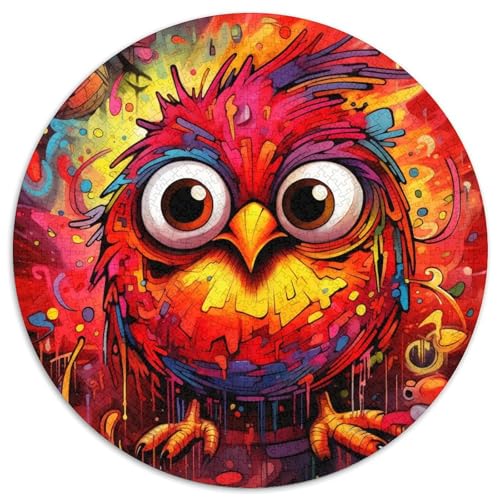 Farbige Vogelpuzzles für Erwachsene, 1000 Teile, pädagogisches Denkspiel für Erwachsene, künstlerische Heim- und Bürodekoration, ab 14 Jahren (67,5 x 67,5 cm) von LLONGKT