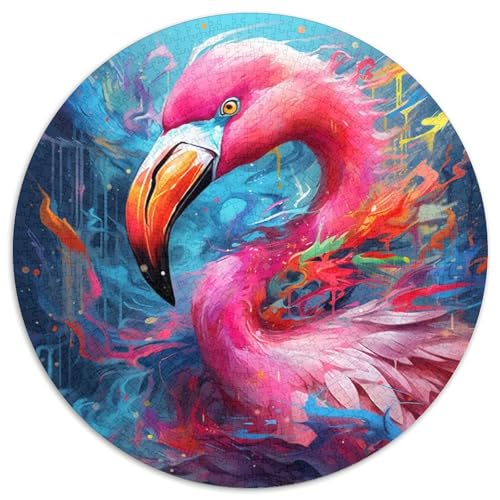 Flamingo-Puzzle für Erwachsene, 1000 Teile, pädagogisches Denkspiel, künstlerische Heim- und Bürodekoration, ab 14 Jahren (67,5 x 67,5 cm) von LLONGKT