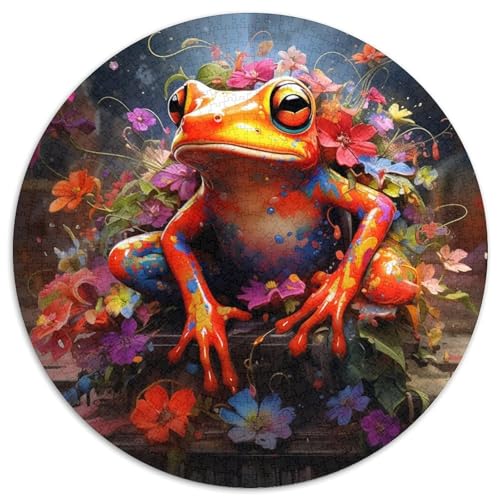 Frosch-Puzzle für Erwachsene, 1000 Teile, anspruchsvolles Denkspiel, Familienaktivität, Heimdekoration, (67,5 x 67,5 cm) von LLONGKT