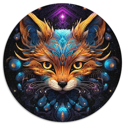 Fuchs-Puzzle aus Pappe für Erwachsene, 1000 Teile, interaktives Familienspiel, Denksportaufgabe, Lernspielzeug (67,5 x 67,5 cm) von LLONGKT
