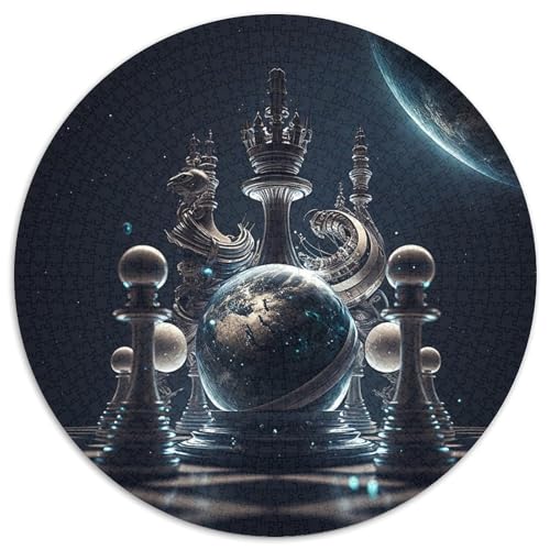 Galaxy Chess, schwierige Puzzles für Erwachsene, 1000 Teile, Denksportspiel, interaktives Familienspiel, geeignet für Kinder ab 14 Jahren (Größe 67,5 x 67,5 cm) von LLONGKT